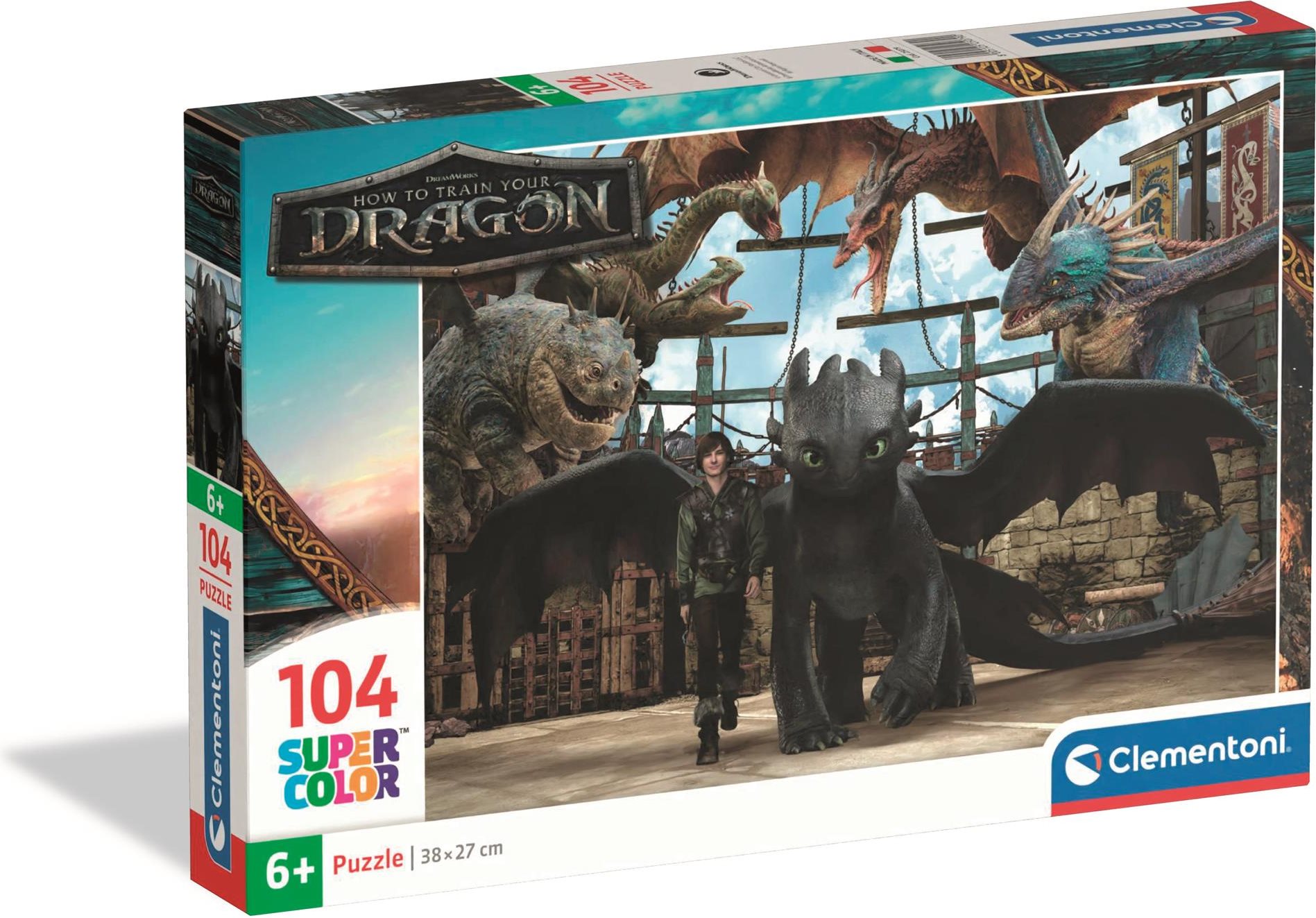 Clementoni puzzle 104  Jak vycvičit draka 2