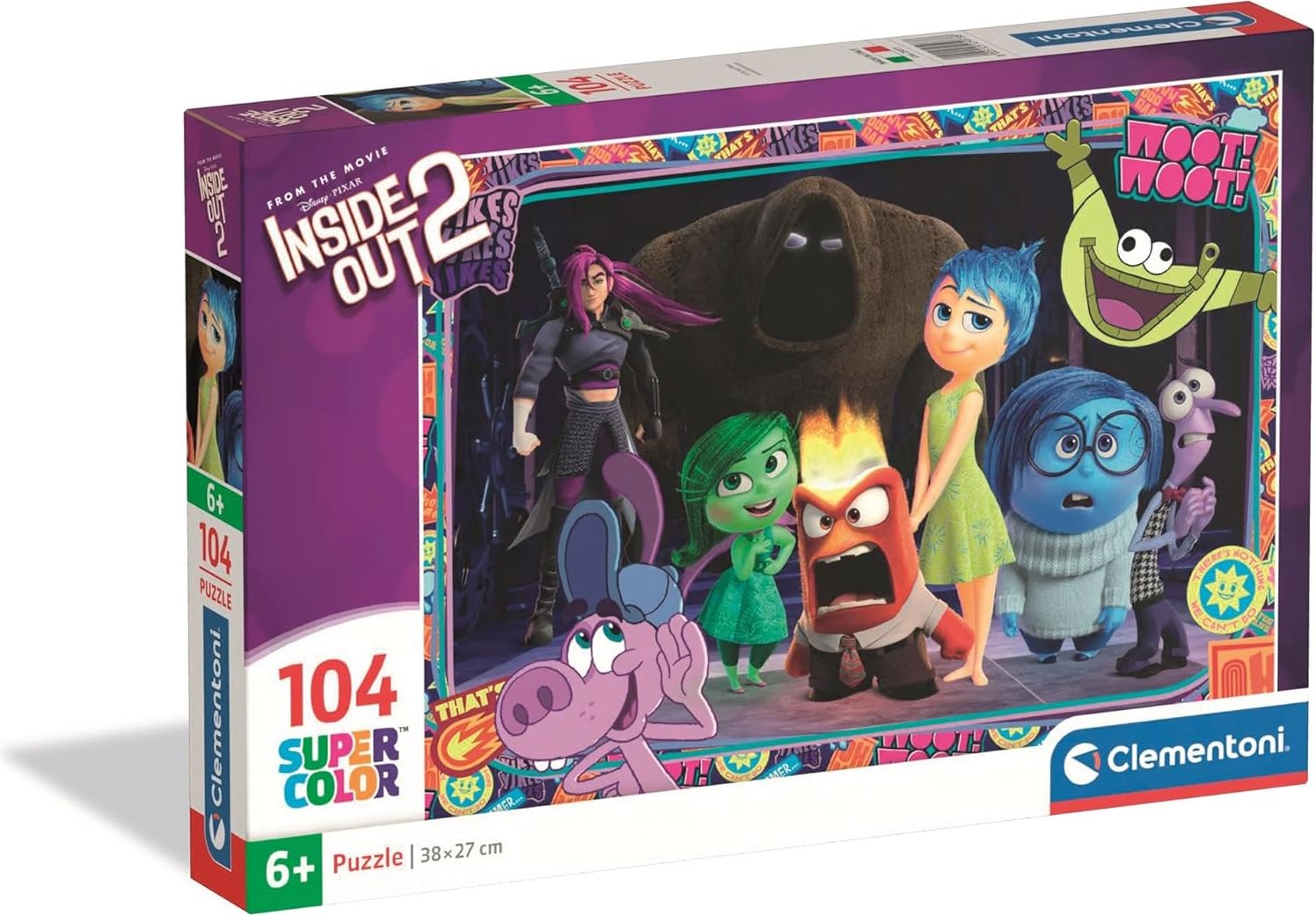 Puzzle V hlavě 2 – 104 dílků CLEMENTONI