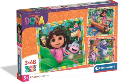 Puzzle pro děti Clementoni 3x48 dílků Dora 3v1