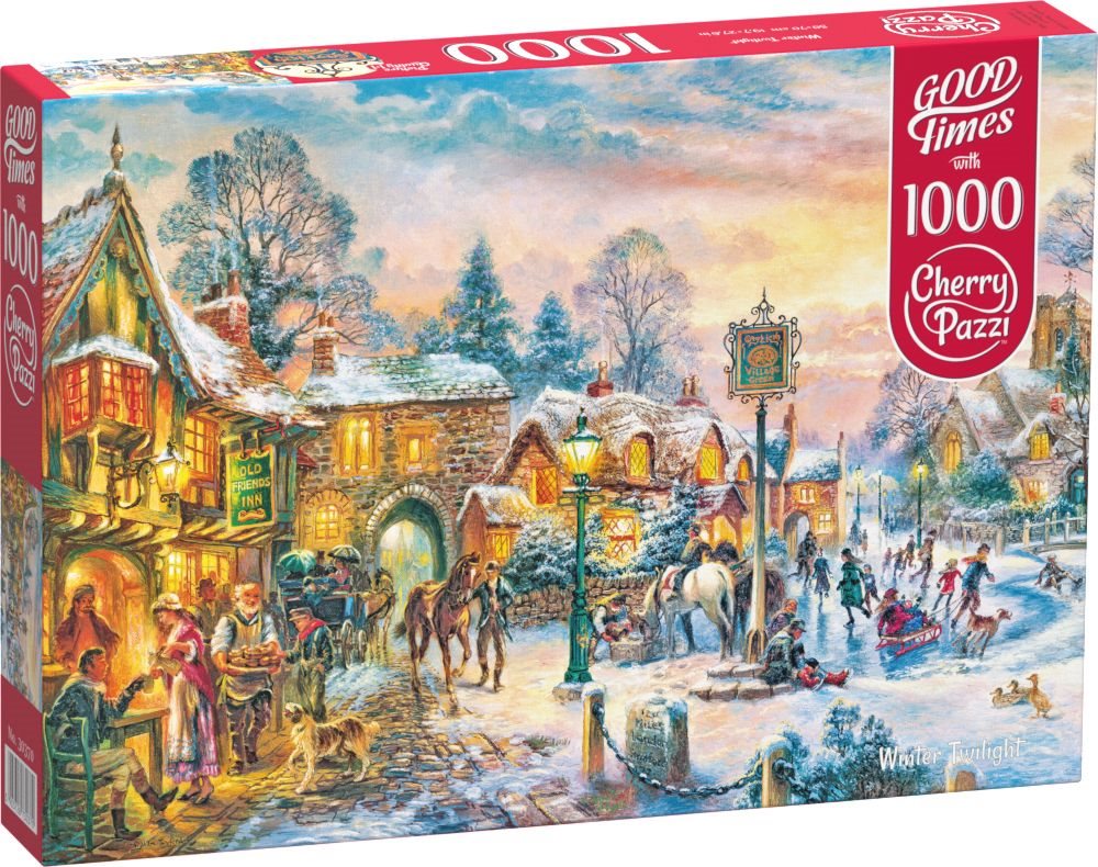 Puzzle Cherry Pazzi 1000 dílků Zimní soumrak