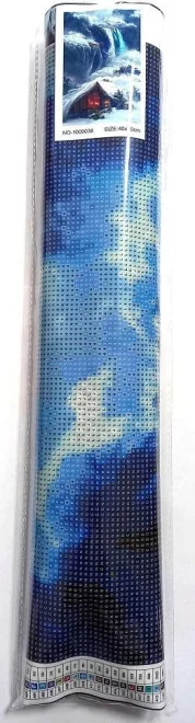 Diamantové malování NORIMPEX 80x40 cm Chata pod sněhem