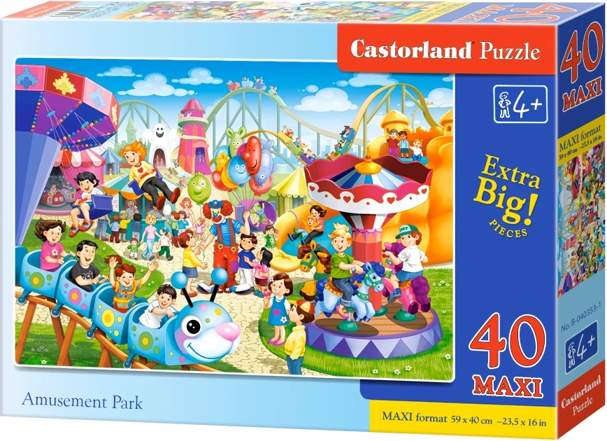 Puzzle pro děti Castorland 40 dílků MAXI Zábavní park