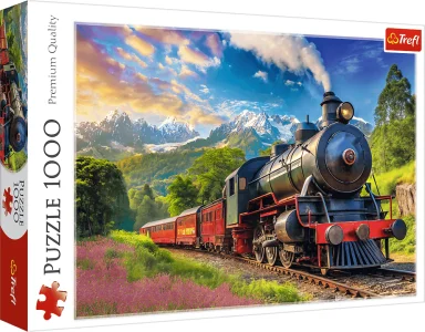 Puzzle Trefl 1000 dílků Cesta vlakem