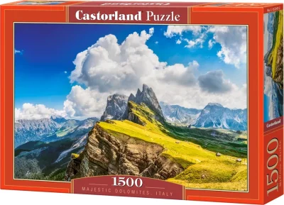 Puzzle Castorland 1500 dílků Velkolepé Dolomity, Itálie