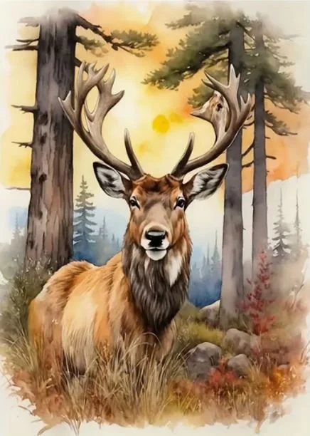 Diamantové malování Norimpex 40x30 cm Podzimní král