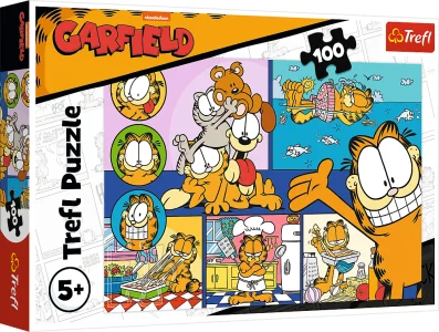 Puzzle pro děti Trefl 100 dílků Líný Garfield