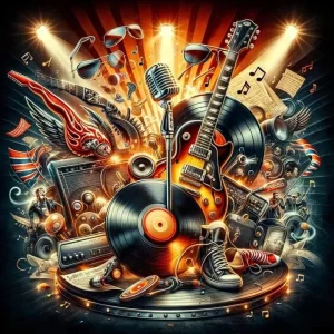 Diamantové malování Norimpex 40x30 cm Hudební exploze