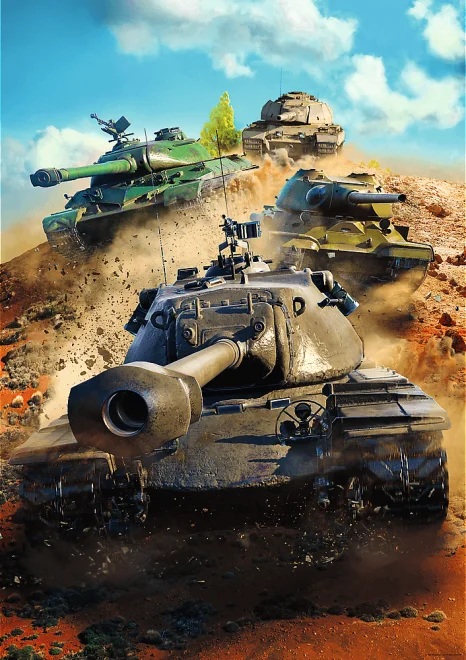 Puzzle Trefl 1000 dílků World of Tanks: Tanky v bitvě