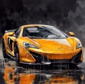 Diamantové malování Norimpex 40x30 cm Sporťák v dešti