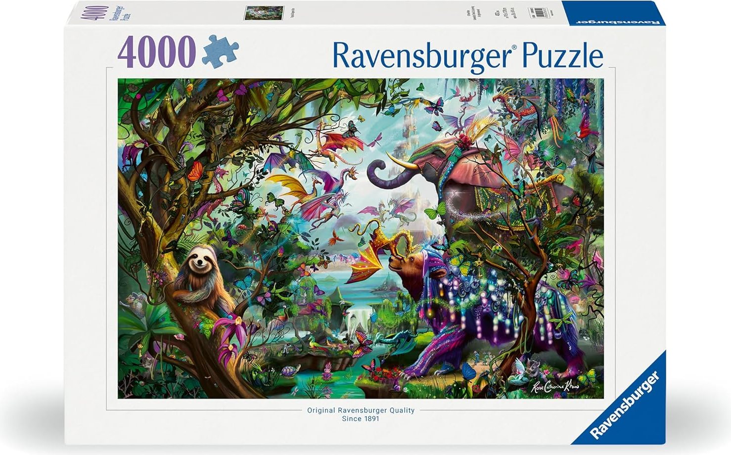 Puzzle RAVENSBURGER 4000 dílků Tropičtí draci