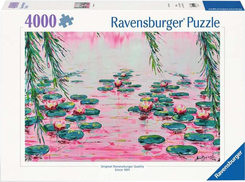 Puzzle Ravensburger 4000 dílků Růžové lekníny