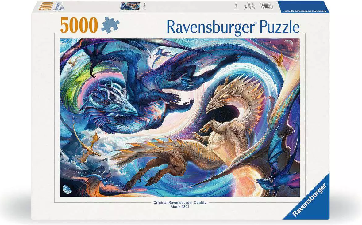 Puzzle Ravensburger 5000 dílků Draci Den a Noc