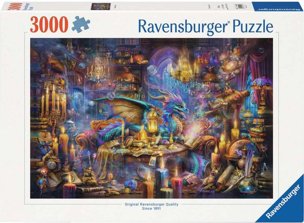 Puzzle Ravensburger 3000 dílků Dračí knihovna