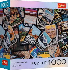 Puzzle Trefl 1000 dílků Americké suvenýry
