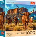 Puzzle Trefl 1000 dílků Longhorns - Texaský dlouhorohý skot