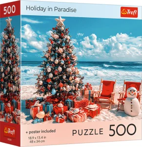 Puzzle Trefl 1000 dílků Vánoce v ráji