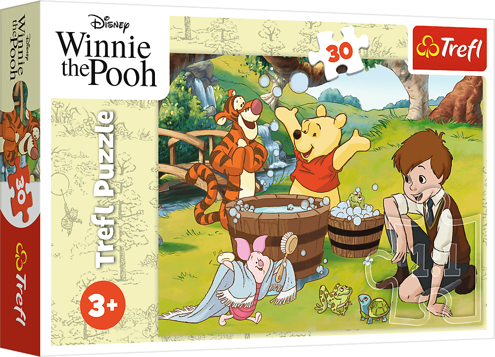 Puzzle pro děti Trefl 30 dílků Den s Medvídkem Pú
