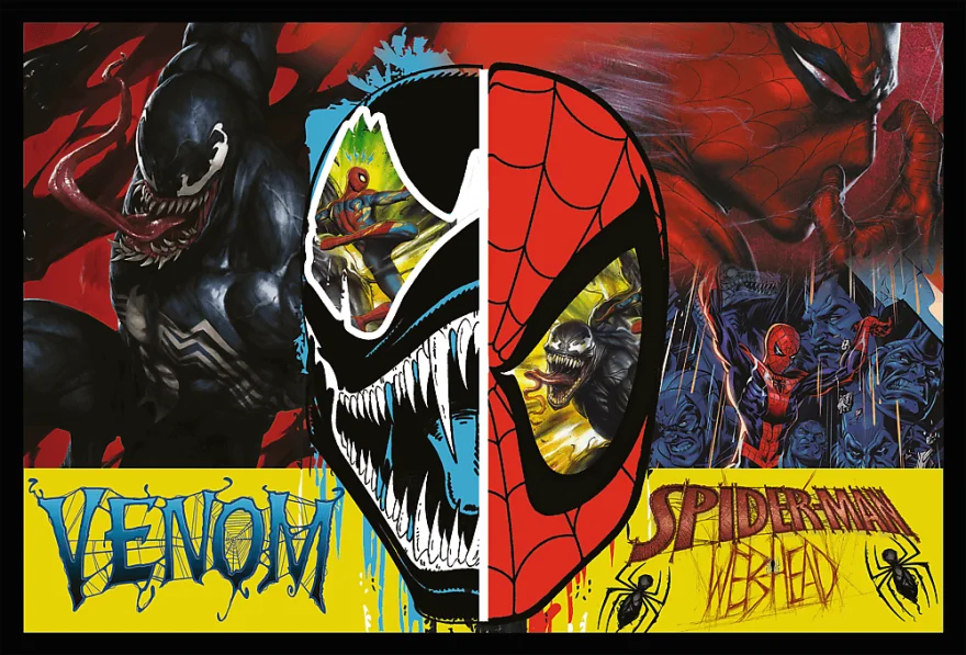 Puzzle pro děti Trefl 2x200 dílků Spiderman ve dne a v noci 2v1
