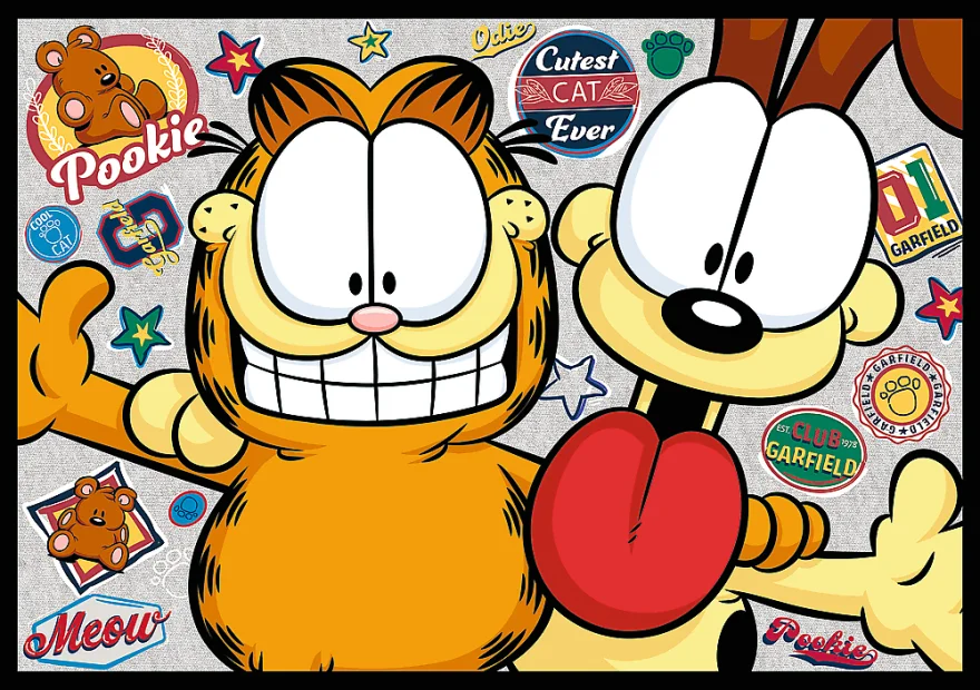 Puzzle Trefl 4x250 dílků Garfield nesnáší pondělky 4v1