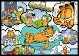 Puzzle Trefl 4x250 dílků Garfield nesnáší pondělky 4v1