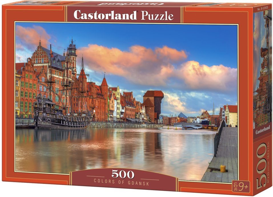 Puzzle Castorland 500 dílků Barvy Gdaňsku