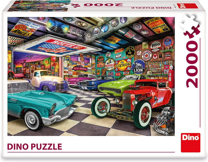Puzzle Dino 2000 dílků Sbírka veteránů