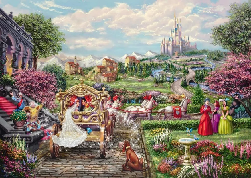 Puzzle Schmidt 1000 dílků Popelka: Šťastně až na věky