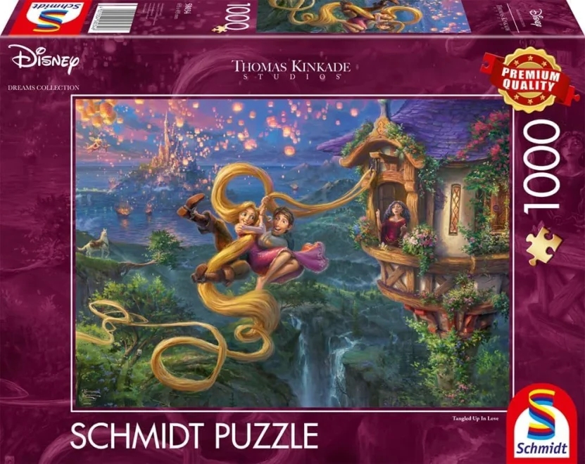 Puzzle Schmidt 1000 dílků Na vlásku: Zamotaní v lásce