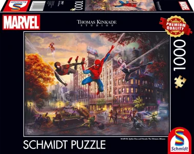 Puzzle Schmidt 1000 dílků Spiderman a přátelé: Dokonalá aliance