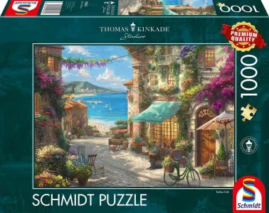 Puzzle Schmidt 1000 dílků Kavárna na Italské riviéře