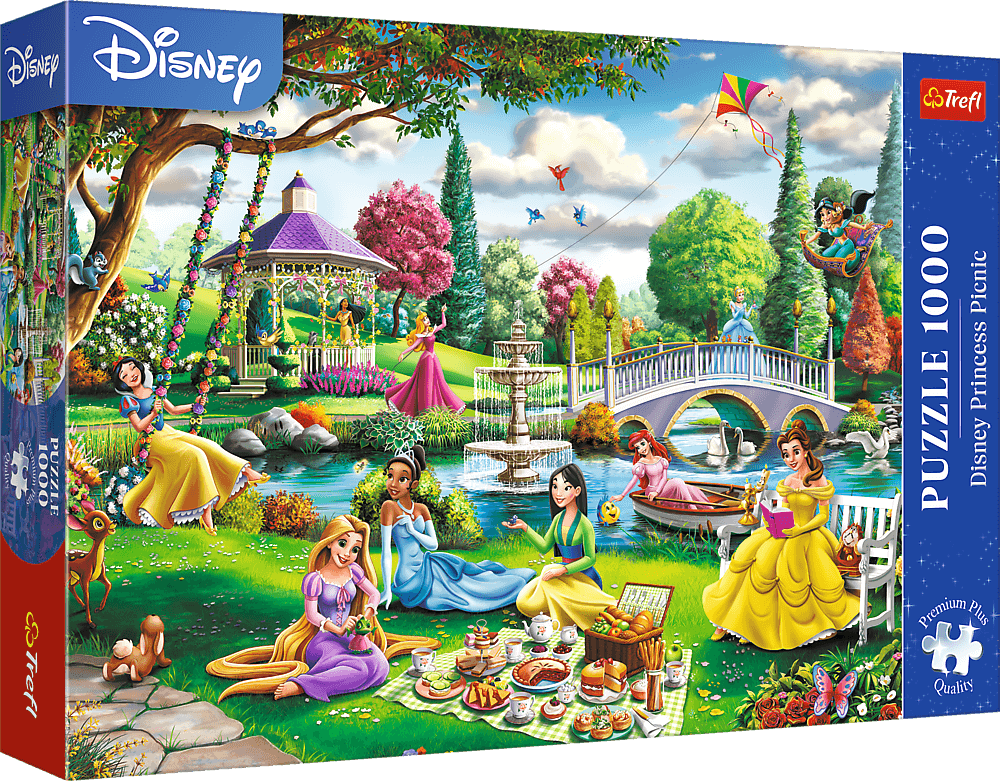 Puzzle Trefl 1000 dílků Disney: Piknik princezen