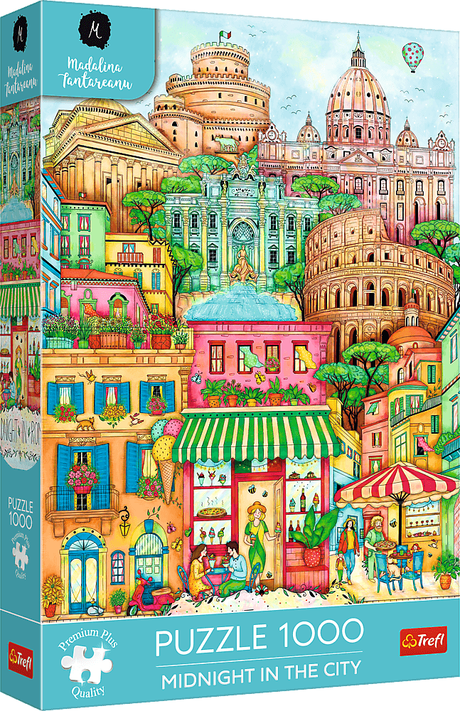 Puzzle Trefl 1000 dílků Midnight in the City: Půlnoc v Římě
