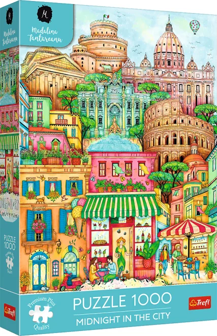 Puzzle Trefl 1000 dílků Midnight in the City: Půlnoc v Římě