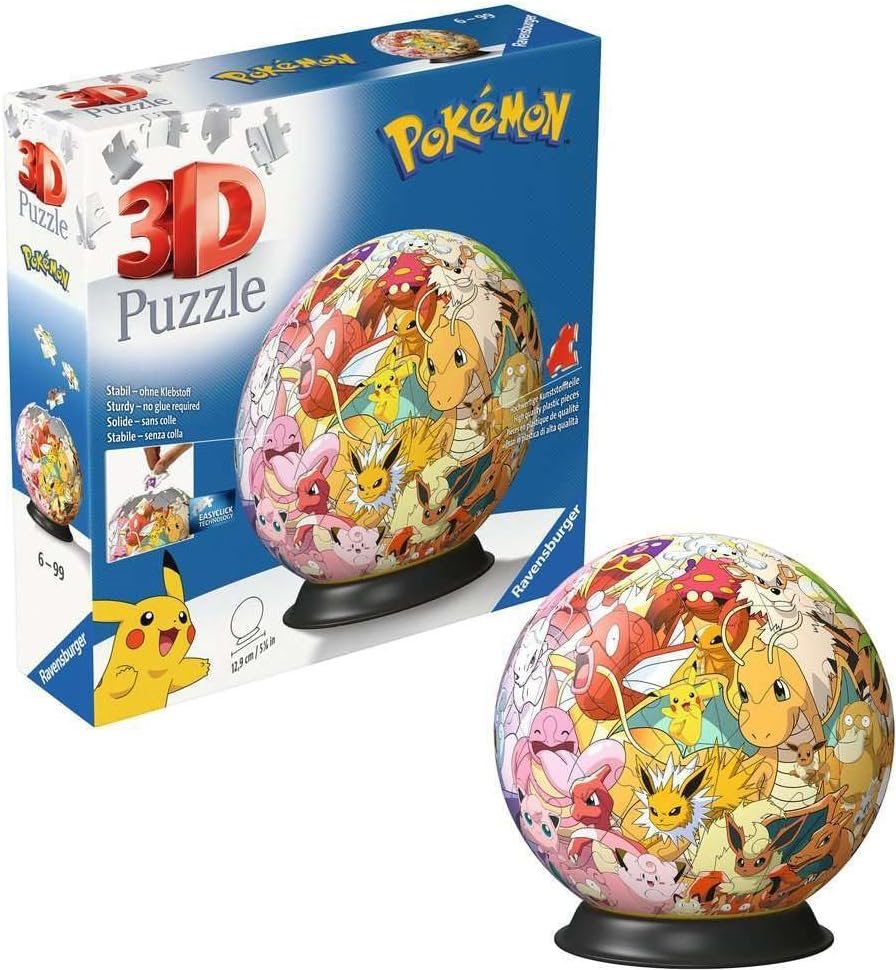 3D puzzle Ravensburger Puzzleball Pokémon 73 dílků
