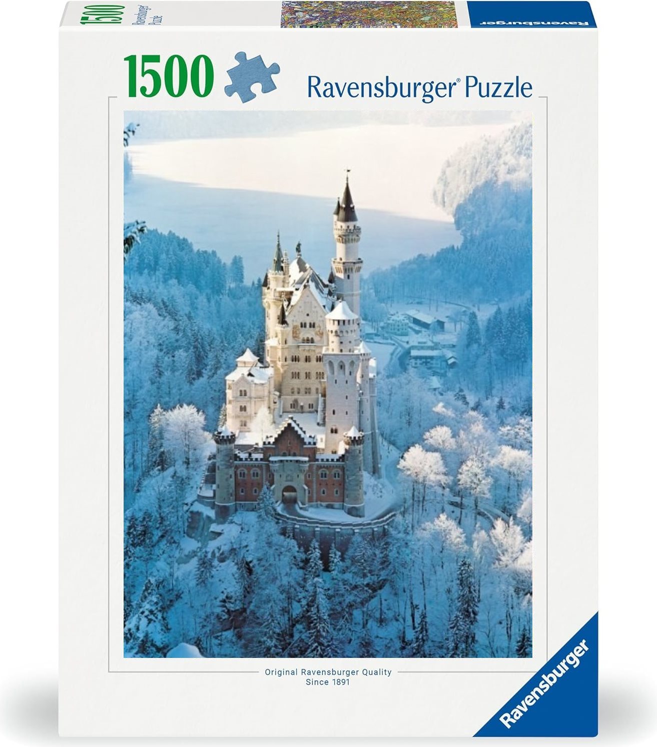 Puzzle Ravensburger 1500 dílků Neuschwanstein v zimě