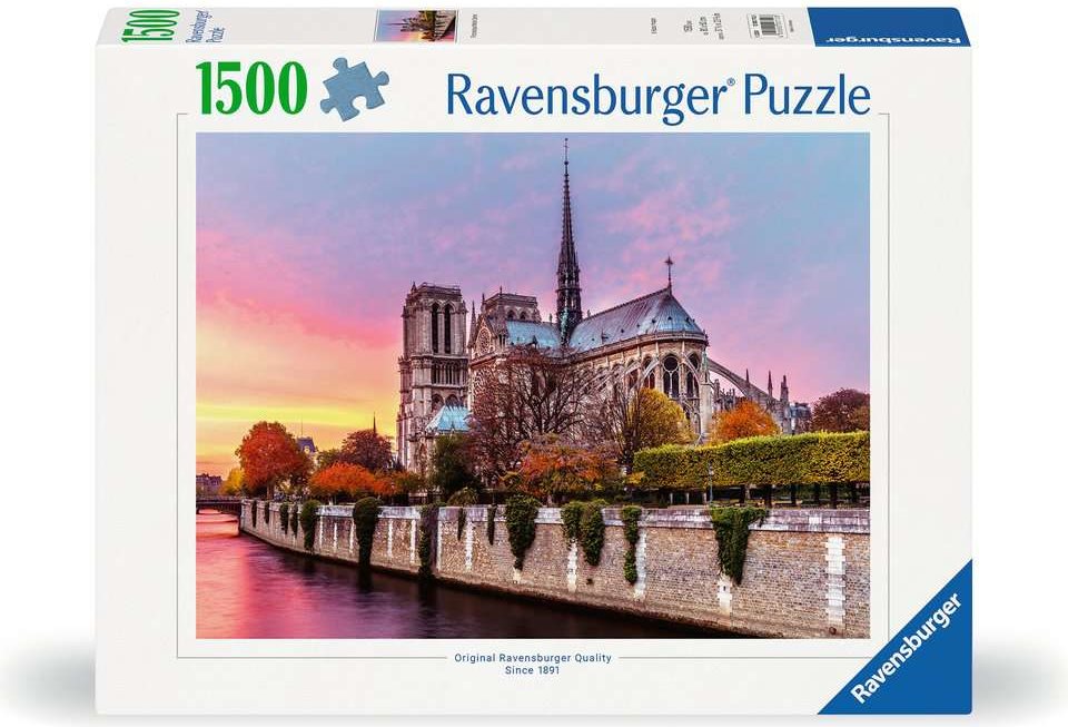 Puzzle Ravensburger 1500 dílků Malebná katedrála Notre Dame