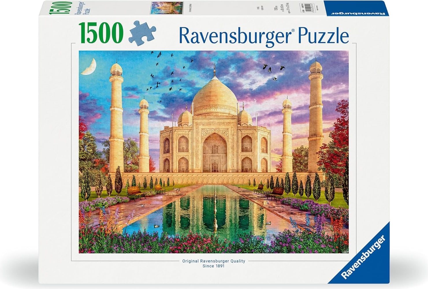 Puzzle Ravensburger 1500 dílků Okouzlující Tádž Mahal