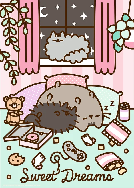 Puzzle Trefl 1000 dílků Pusheen: Sladké sny