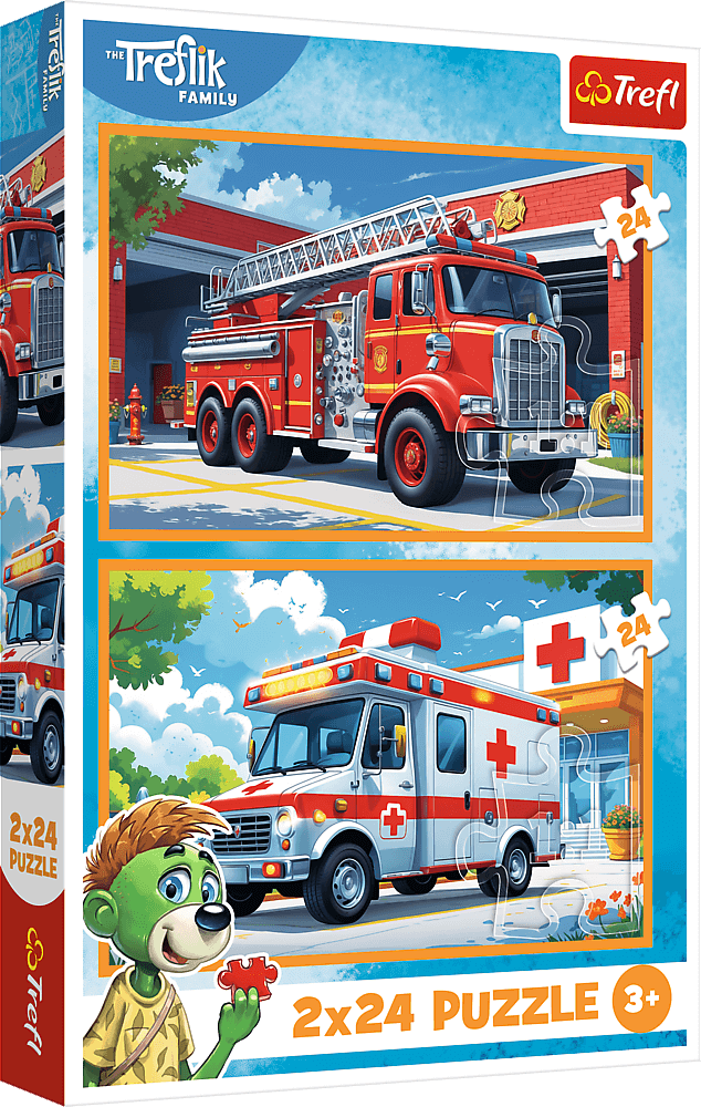 Trefl Puzzle 2x24 Pohrát si s Treflíky
