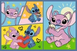 Puzzle pro děti Trefl 2x70 dílků Se Stitchem nikdy není nuda 2v1