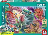 Puzzle pro děti Schmidt 100 dílků Malí dinosauři, velká dobrodružství