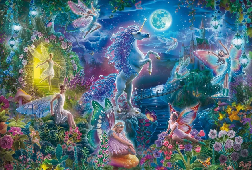 Puzzle pro děti Schmidt 150 dílků Pohádka o jednorožci
