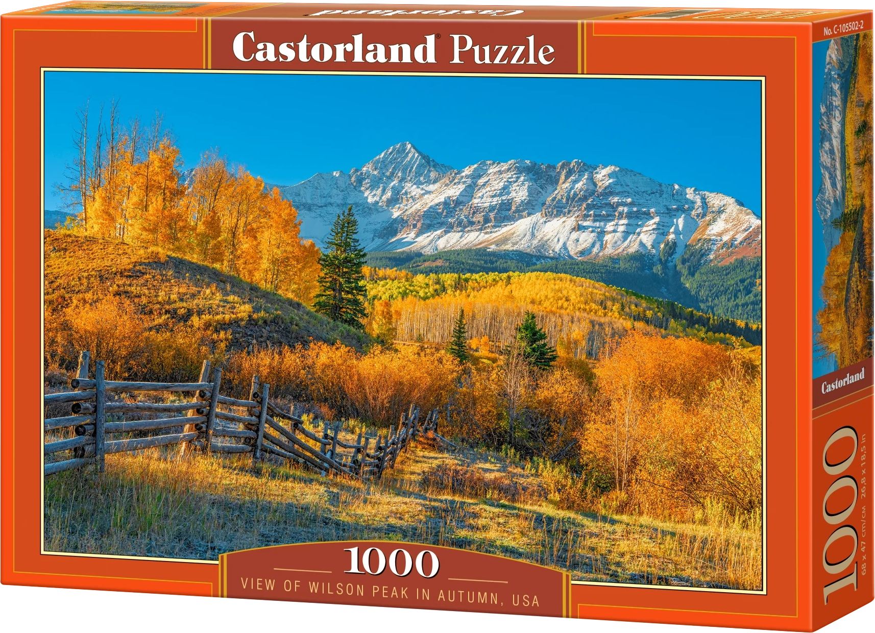 Puzzle Castorland 1000 dílků Pohled na podzimní Wilson Peak, USA