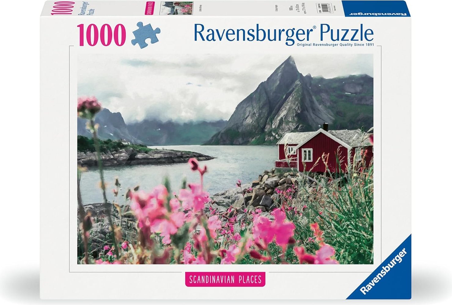 Puzzle Ravensburger 1000 dílků Místa ve Skandinávii: Lofoty, Norsko