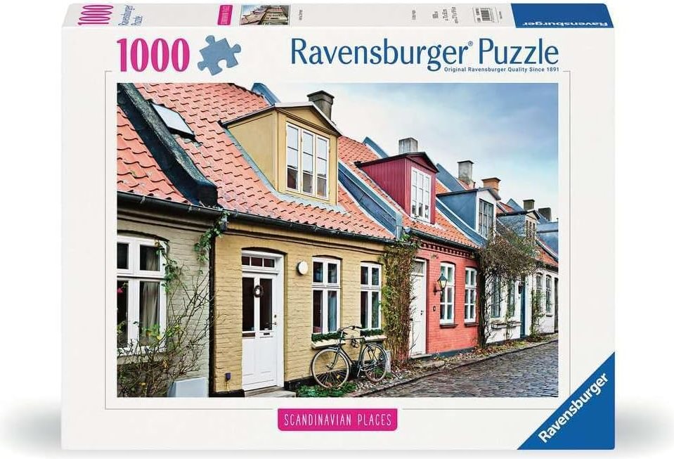 Puzzle Ravensburger 1000 dílků Místa ve Skandinávii: Aarhus, Dánsko