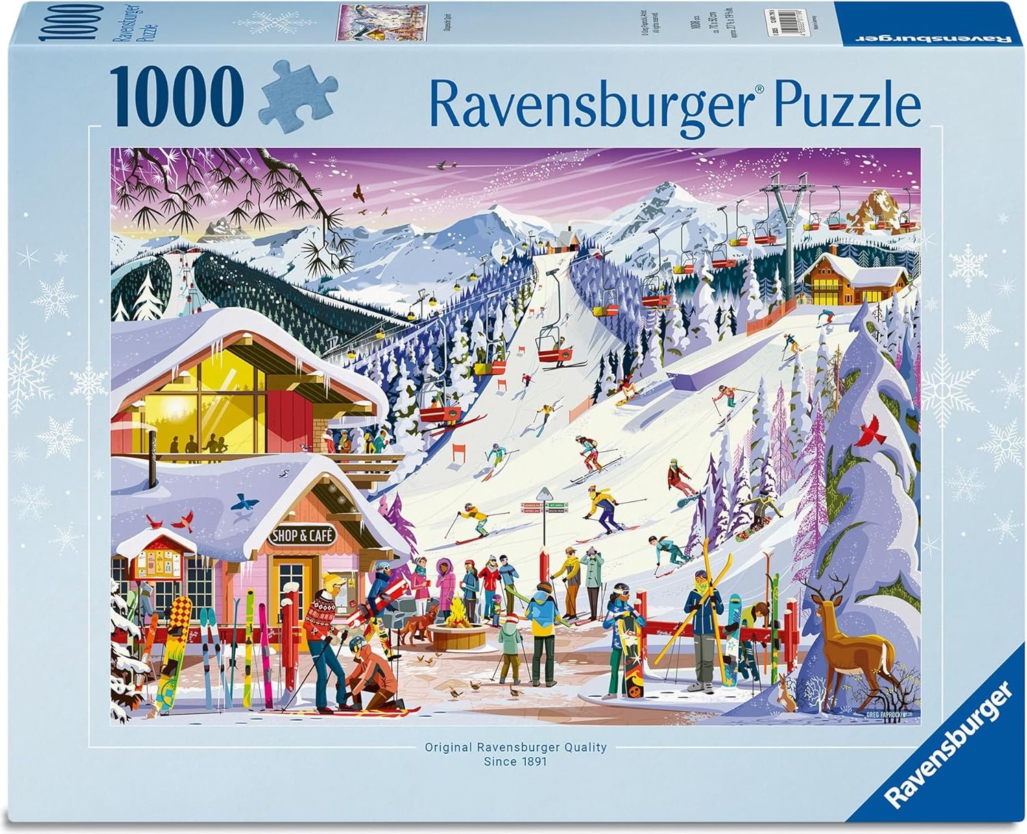 Puzzle Ravensburger 1000 dílků Duch sjezdovky