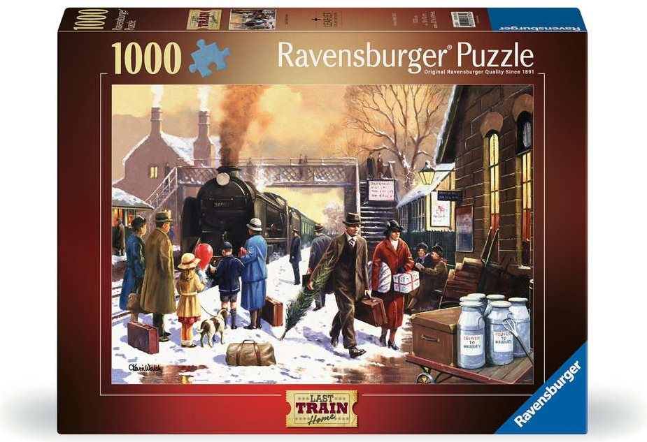 Puzzle Ravensburger 1000 dílků Poslední vlak domů