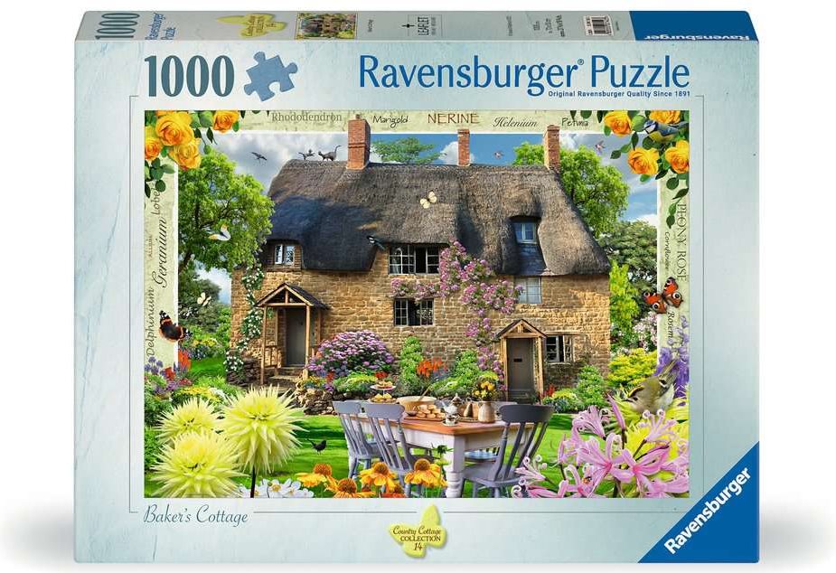 Puzzle Ravensburger 1000 dílků Country Cottage č. 14 - Domek pekaře