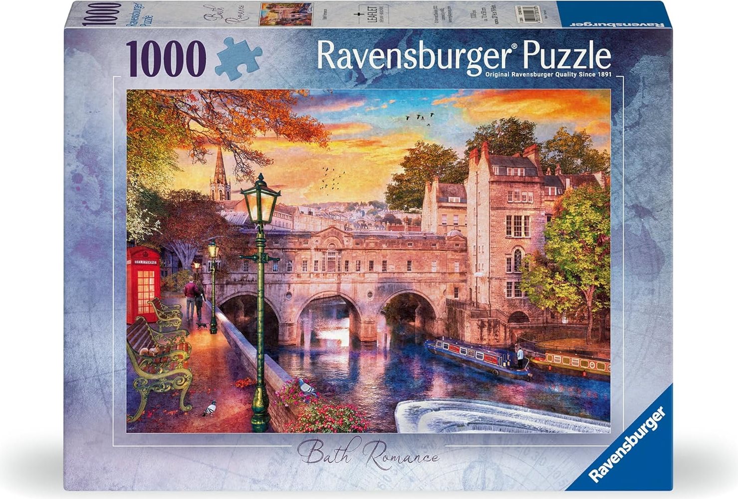 Puzzle Ravensburger 1000 dílků Romantika v Bathu