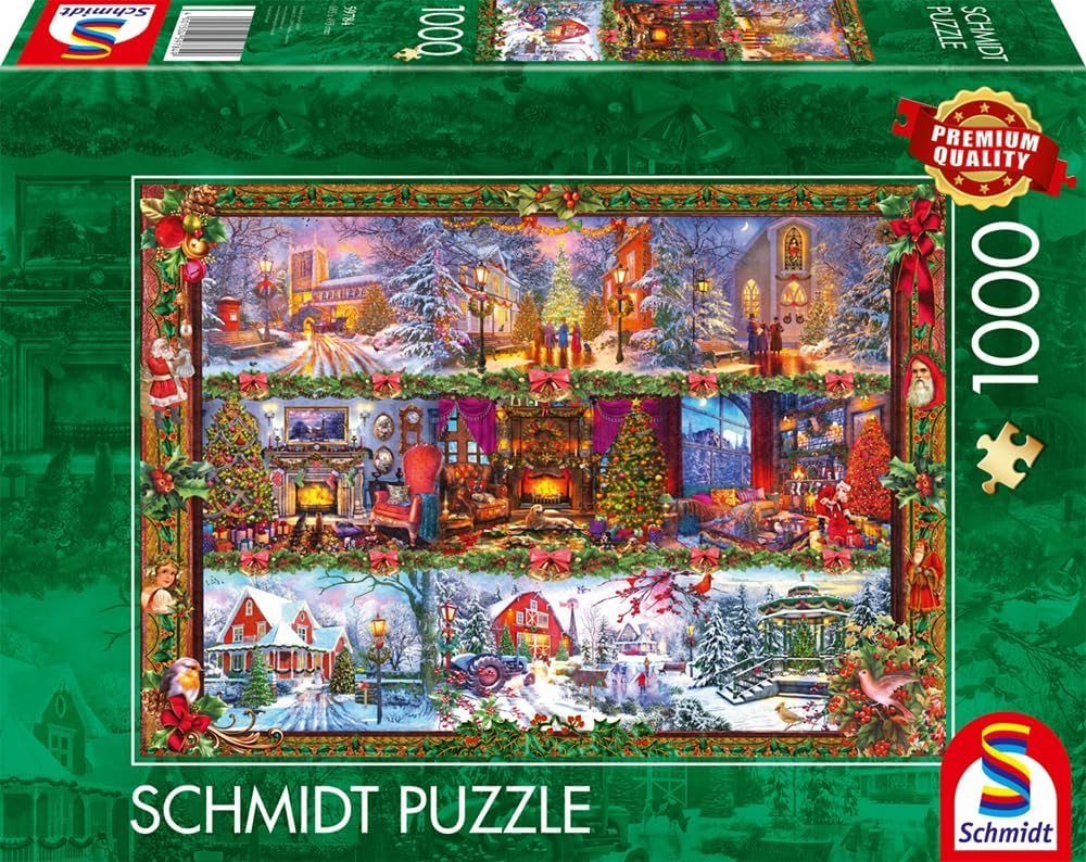 Puzzle Schmidt 1000 dílků Přejeme krásné svátky